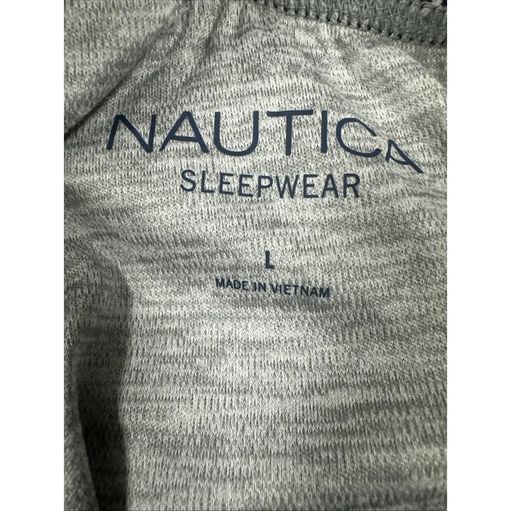 Nautica Rest Luxe Sleepwear Bottoms Men's Pajama Pants NWT Heather Gray Large